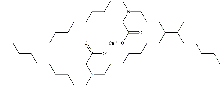 Bis(N,N-didecylaminoacetic acid)calcium salt 结构式