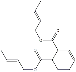 3-Cyclohexene-1,2-dicarboxylic acid bis(2-butenyl) ester 结构式