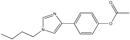 Acetic acid 4-(1-butyl-1H-imidazol-4-yl)phenyl ester 结构式