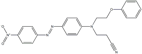 3-[p-(p-Nitrophenylazo)-N-(2-phenoxyethyl)anilino]propionitrile 结构式