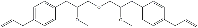 2-Methoxy-4-(2-propenyl)phenylpropyl ether 结构式