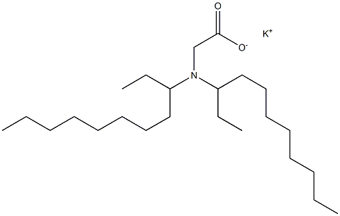 N,N-Bis(1-ethylnonyl)aminoacetic acid potassium salt 结构式