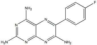 6-[4-Fluorophenyl]-2,4,7-pteridinetriamine 结构式