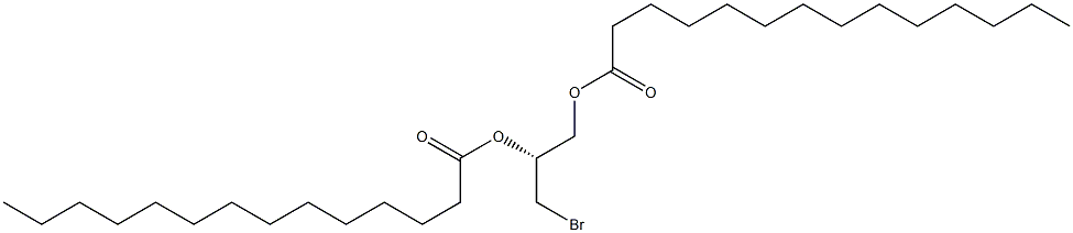 [R,(+)]-3-Bromo-1,2-propanediol dimyristate 结构式