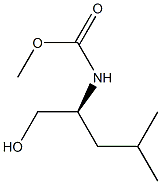 (-)-[(S)-1-Hydroxymethyl-3-methylbutyl]carbamic acid methyl ester 结构式