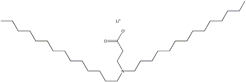 3-(Ditetradecylamino)propanoic acid lithium salt 结构式