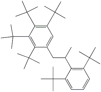 1-(2,3,4,5-Tetra-tert-butylphenyl)-2-(2,6-di-tert-butylphenyl)propane 结构式