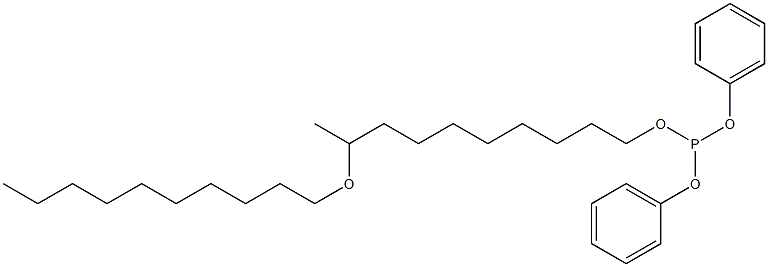 Phosphorous acid 9-(decyloxy)decyldiphenyl ester 结构式