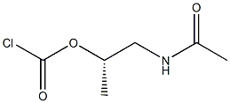 Chloridocarbonic acid (1S)-2-acetylamino-1-methylethyl ester 结构式