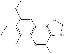 2-[1-(3,4-Dimethoxy-2-methylphenoxy)ethyl]-2-imidazoline 结构式