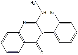 2-Hydrazino-3-(2-bromophenyl)quinazolin-4(3H)-one 结构式