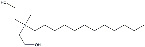 N,N-Di(2-hydroxyethyl)-N-dodecyl-N-methylammonium 结构式