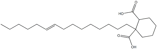 Cyclohexane-1,2-dicarboxylic acid hydrogen 1-(9-pentadecenyl) ester 结构式