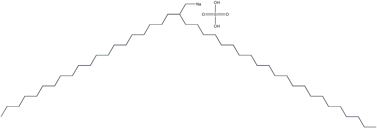 Sulfuric acid 2-icosyltetracosyl=sodium salt 结构式