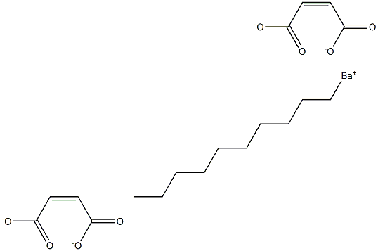 Bis(maleic acid 1-decyl)barium salt 结构式