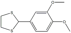 2-(3,4-Dimethoxyphenyl)-1,3-dithiolane 结构式