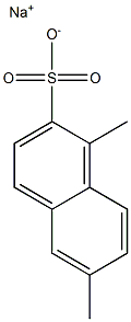 1,6-Dimethyl-2-naphthalenesulfonic acid sodium salt 结构式