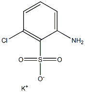 2-Amino-6-chlorobenzenesulfonic acid potassium salt 结构式