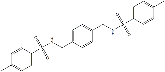 N,N'-[1,4-Phenylenebis(methylene)]bis(4-methylbenzenesulfonamide) 结构式