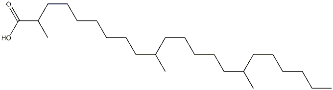 2,10,16-Trimethyldocosanoic acid 结构式