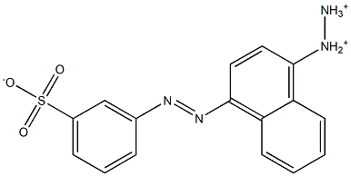 m-(4-Diazonio-1-naphtylazo)benzenesulfonate 结构式