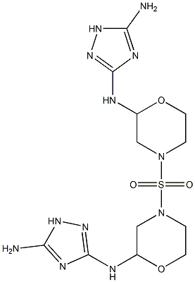 [(5-Amino-1H-1,2,4-triazol-3-yl)amino]morpholino sulfone 结构式