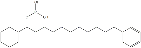 Phosphorous acid cyclohexylphenylundecyl ester 结构式