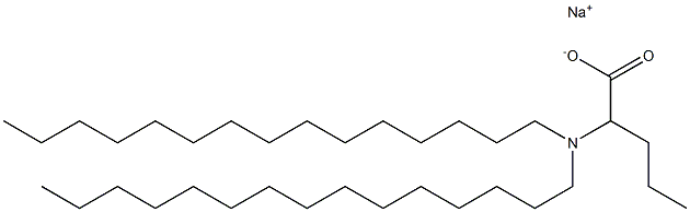 2-(Dipentadecylamino)valeric acid sodium salt 结构式
