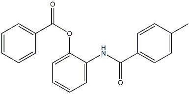 Benzoic acid 2-(4-methylbenzoylamino)phenyl ester 结构式