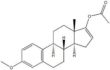 3-Methoxy-17-acetoxyestra-1,3,5(10),16-tetrene 结构式