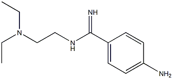 4-Amino-N-[2-(diethylamino)ethyl]benzamidine 结构式