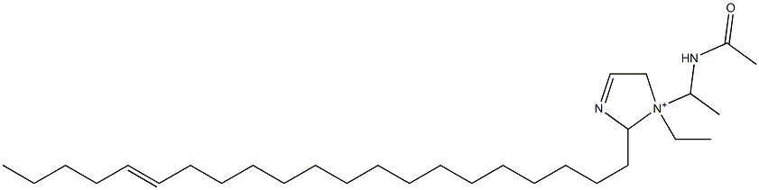 1-[1-(Acetylamino)ethyl]-1-ethyl-2-(16-henicosenyl)-3-imidazoline-1-ium 结构式