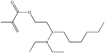 Methacrylic acid 3-(diethylamino)nonyl ester 结构式