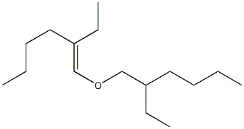 2-Ethyl-1-(2-ethylhexyloxy)-1-hexene 结构式