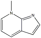 7-Methyl-7H-pyrrolo[2,3-b]pyridine 结构式