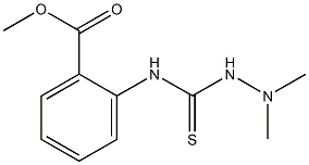 2-[[2,2-Dimethylhydrazino(thiocarbonyl)]amino]benzoic acid methyl ester 结构式