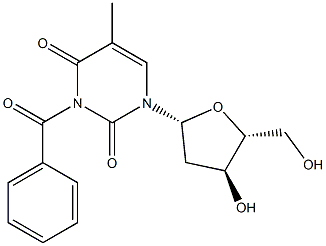 3-Benzoylthymidine 结构式