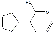 2-(3-Cyclopentenyl)-4-pentenoic acid 结构式