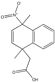 [(1,4-Dihydro-1,4-dimethyl-4-nitronaphthalen)-1-yl]acetate 结构式