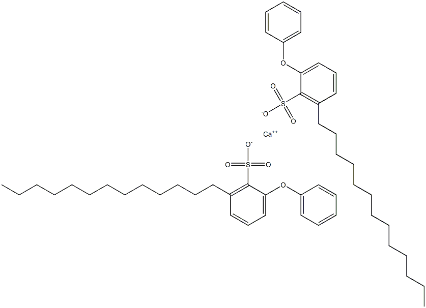 Bis(2-phenoxy-6-tridecylbenzenesulfonic acid)calcium salt 结构式