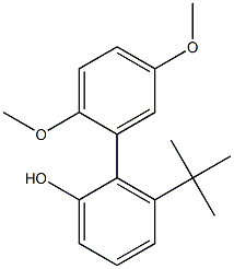 3-tert-Butyl-2-(2,5-dimethoxyphenyl)phenol 结构式
