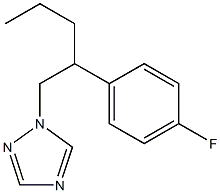 1-[2-(4-Fluorophenyl)pentyl]-1H-1,2,4-triazole 结构式