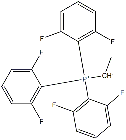 1-Tri(2,6-difluorophenyl)phosphonioethan-1-ide 结构式