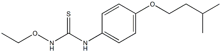 3-Ethoxy-1-(4-isopentyloxyphenyl)thiourea 结构式