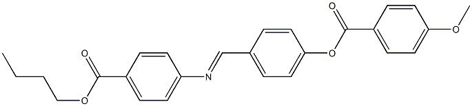 4-[4-(4-Methoxybenzoyloxy)benzylideneamino]benzoic acid butyl ester 结构式