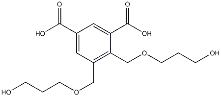 4,5-Bis(5-hydroxy-2-oxapentan-1-yl)isophthalic acid 结构式