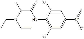 N-(2,6-Dichloro-4-nitrophenyl)-2-(diethylamino)propionamide 结构式