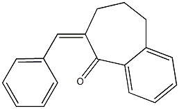 6-Benzylidene-6,7,8,9-tetrahydro-5H-benzocyclohepten-5-one 结构式