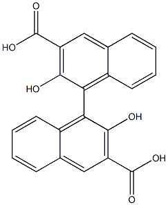 1,1'-Bi(2-hydroxynaphthalene-3-carboxylic acid) 结构式