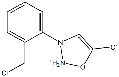 3-[2-Chloromethylphenyl]-1,2,3-oxadiazole -ium-5-olate 结构式